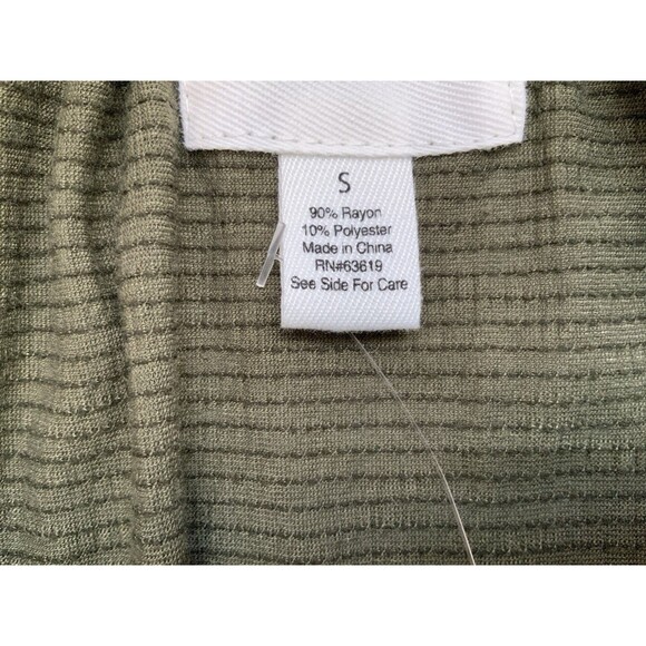 New York Laundry Womens Floral Embroidered Keyhole Flutter Peasant Blouse Size S - Picture 10 of 12